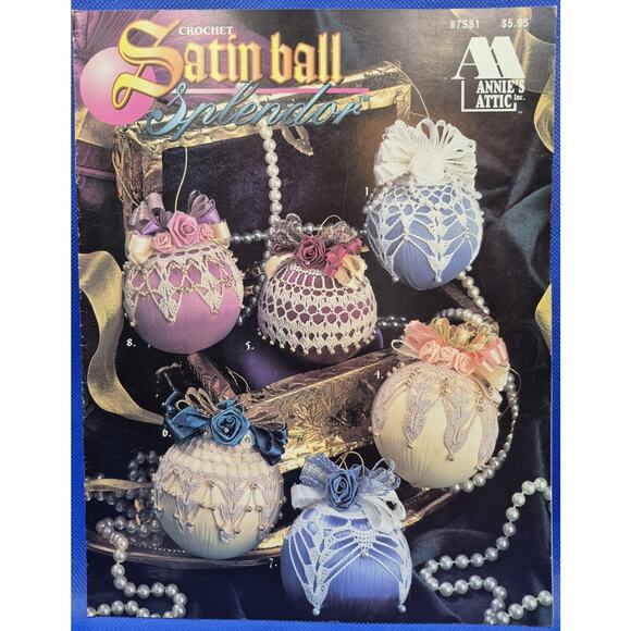 Vintage Annies Attic Crochet Spring Ornament Booklets Lot of 3 - Picture 6 of 8